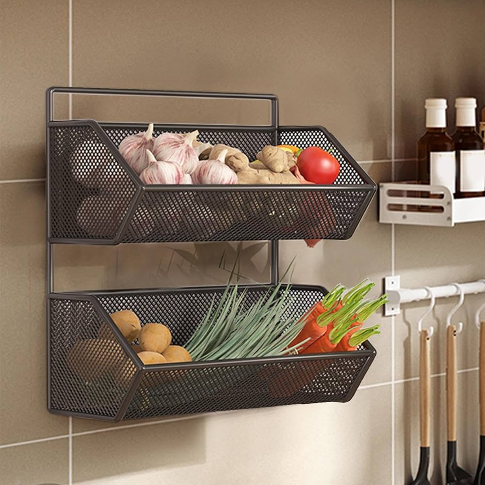 Double Layer Storage Basket